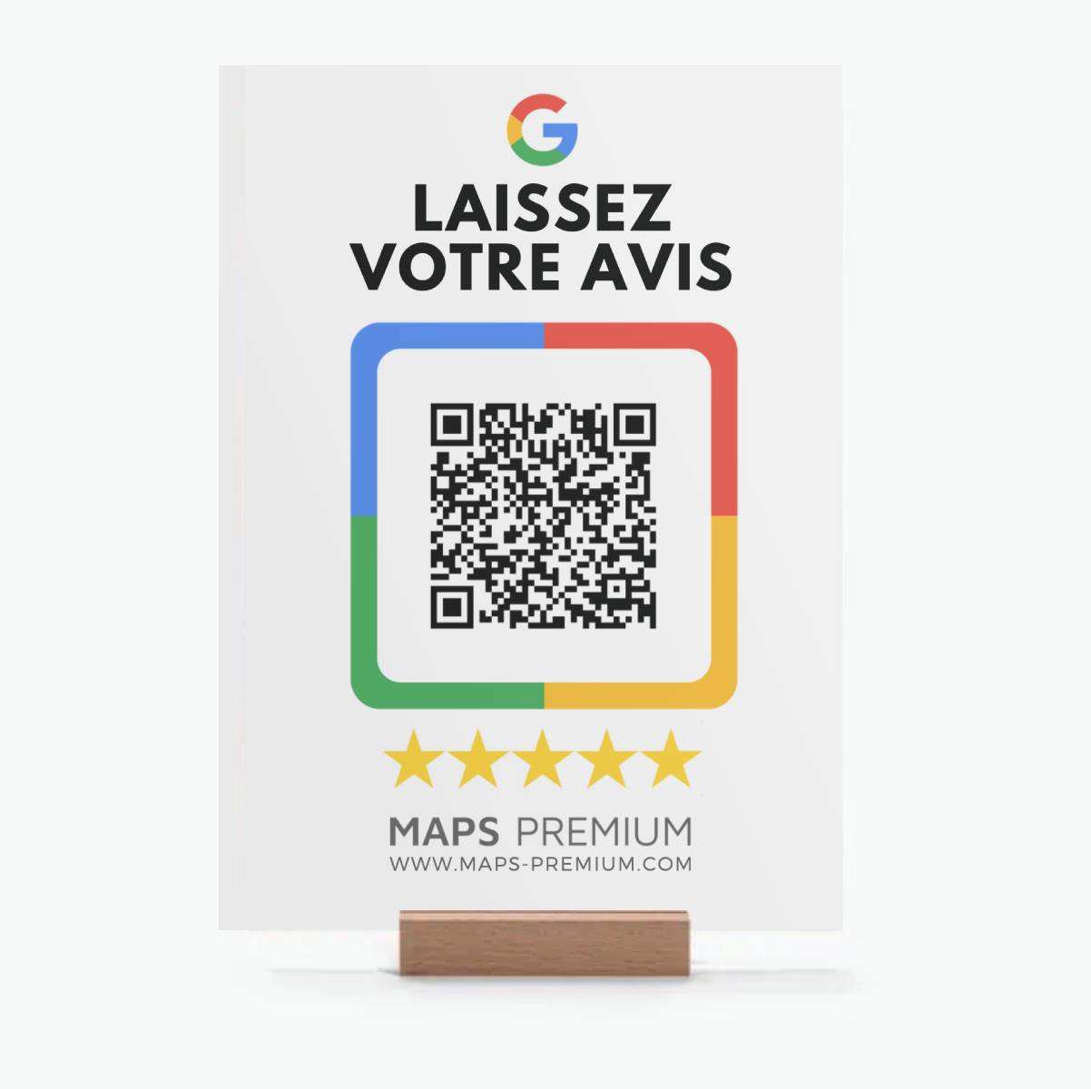 Présentoir QR Avis Intelligent Offert (Cliquez pour agrandir)